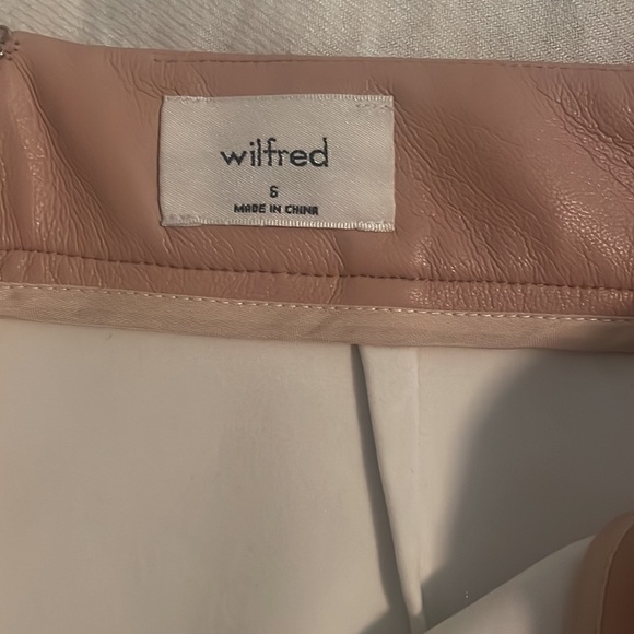 Aritizia pink vegan leather skirt worn once - Size 6 - Picture 3 of 4